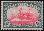 Marshall-Inseln Deutsche Post Michel 27 B * ungebraucht Kaiseryacht
