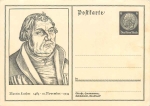 Martin Luther postal stationary P 224 6 Pfennig Hindenburg * 1933