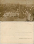 Maurer Grundsteinlegung Echtfotokarte * ca. 1910