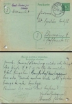 Ganzsache 6 Pfennig grün o Festung Dömitz 22.2.1946 nach Schwerin