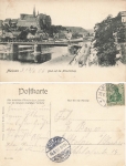 Meissen Bahnhofstrasse Blick zur Albrechtsburg o 13.6.1906