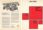 Mercedes-Benz municipal vehicles flyer on May poster 1968 Schlieren Switzerland