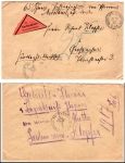 Merschwitz (Bz Dresden) cash on delivery letter o 3.12.1917 to Grossenhain