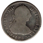 Mexiko 2 Reales 1780 Charles III