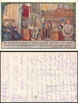 Militär 1.WK Künstlerkarte mit altniederländischem Dankgebet, gebr. 14.1.1917