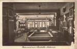 Mittweida Sachsen Restaurant Ratskeller Innenansicht mit Billardtisch o 1933