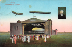 Mockau Leipzig, Luftschiffhafen und Flugplatz, Zeppelin Hindenburg, o 4.8.1916