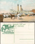 Montreal Quay landing stage with ship advertising on the back * approx. 1920