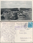 08262 Morgenroethe Rautenkranz (Vogtl) 2 country postmarks on postcards o 12.7.1956