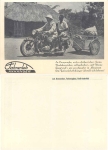 Fahrerlob Motorrad mit Anhänger *ca. 1940