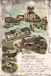 04769 Mügeln Gasthof zum Kronprinzen Litho o 1901