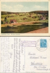 08248 Muehlleithen (Vogtl) country postmark AK Hotel Buschhaus 5.8.1958
