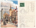 Muenchen Marienplatz Kuenstlerkarte Richard Wagner o 1912