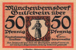 07589 Münchenbergsdorf Thüringen Notgeldschein um 1920