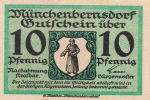 07589 Münchenbergsdorf Thüringen Notgeldschein um 1920