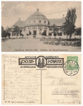 Munich Exhibition 1908 Middle section of the main restaurant Private postal stationery o September 26, 1908
