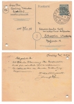 Munich Bavarian Red Cross postal stationery 10 Pfennig special stamp o November 14, 1946