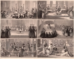 National customs steel engraving by Henry Winkles after G Heck around 1850