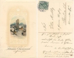 New Year embossed greeting card o 31.12.1913