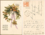 New Year greeting card with bell o 12/31/1917