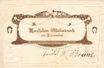 Neujahr Goldschnitt Prägekarte o 31.12.05