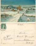 New Year gold-edged card series 8219 o 28.12.1910
