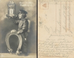 New Year child in uniform. circa 1916