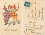 Neujahr betrunkene Kinder im Kostüm o 31.12.1928