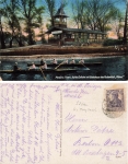 Neusalz Oder Schlesien Bootshuas des Ruderklub Moeve Nowa Sol o 1919