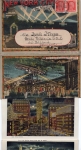 New York City by Night card letter Leporello with 20 photos o German American sea mail Hamburg New York July 30, 1927