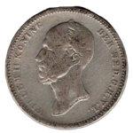 Niederlande 25 Cent 1848 Willem II