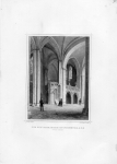 Nienburg Saale Castle Church original steel engraving by Pozzi after Poppel around 1850 