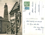 86720 Noerdlingen Rathaustreppe mit Daniel o 4.7.1956