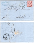 Prussia 1 groschen Michel 16 on cover o Altena 08/29/1871 to Suhl