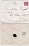 North German postal district 1 groschen postal stationery envelope from Fehrbellin April 24, 1868 to Berlin