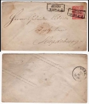 North German postal district 1 groschen postal stationery cover from Belzig 19.10. around 1870 to Magdeburg