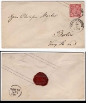 North German postal district 1 groschen postal stationery envelope from Oranienburg 10.5. to Berlin around 1870