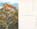Nuremberg Castle from the west, Sollmann artist's map * approx. 1920