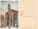 Nuremberg Frauenkirche artist card Heinrich Kley * ca. 1910