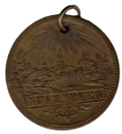 Nürnberg Jeton um 1890 Revers Kaiser Wilhelm II