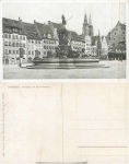 Nürnberg Marktplatz Neptunbrunnen * ca. 1920