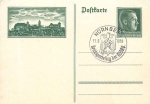 Nuremberg Nazi Party Rally 1938 postal stationery 6 Pfennig Adolf Hitler special cancellation