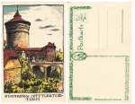 Nuremberg Spittlertor Tower Artist Schmidt-Wolfratshausen * approx. 1920