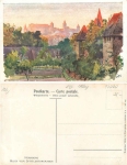 Nuremberg from the Spittlertorgraben artist card Kley *ca. 1910