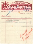 Nuremberg Stern drugstore letterhead 10/16/1916