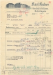 74613 Oehringen Blechwarenfabrik Karl Huber letterhead 1947