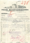 74613 Oehringen Hohenlohesche Blechemballagenfabrik Frank Schutt letterhead 1932