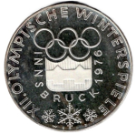 Österreich 100 Schilling XII Olympische Winterspiele Innbruck 1976