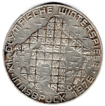 Österreich 100 Schilling XII Olympische Winterspiele Innsbruck 1976 Skifahrer