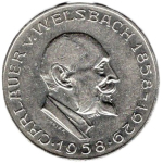 Österreich 25 Schilling 1958 Auer von Welsbach